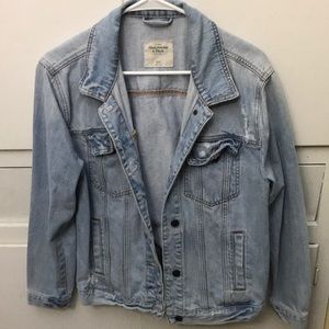 Abercrombie & Fitch distressed denim jacket
